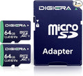 64GB CT100 microSDXC UHS-I Memory Card with Adapter - up to 100MB/s, C10, U1, V10, Full HD, A1, Micro SD Card for Smartphones, Tablets, Cameras, Gaming Consoles, and Drones (2 Pack)