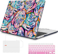 Mektron Compatible with M4 MacBook Air 15 inch Case 2025 A3241 2024 2023 M3 A3114 A2941 M2 Liquid Retina Display Touch ID, Plastic Hard Case & Keyboard Skin & Screen Protector - Roses Succulents