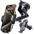 [True Military-Grade] Car Phone Holder VANMASS [Upgraded Strongest Suction&Clip] Cell Phone Mount for Dashboard Windshield Vent Kit, Truck Cradle Stand for iPhone 17 Pro Max 16 15 14 Android,Ink Black