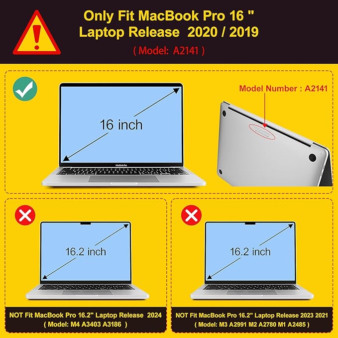 Mektron Case for MacBook Pro 16 Inch A2141 Cover 2019 Release 16" with Liquid Retina Display/Touch ID, Plastic Hard Shell with Keyboard Skin & Screen Protector & Dust Plug, Fox and Deer