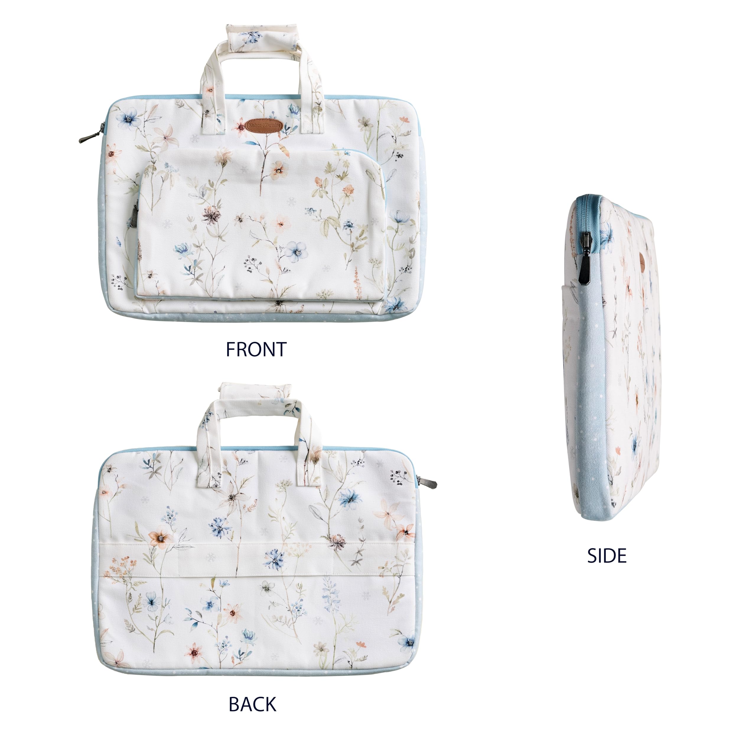 Maison d' Hermine Laptop Bag with Front Pocket Upto 15.5 inch Laptop Tablet