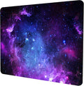 Purple Galaxy Mouse pad, Small Personalized Nebula Design Washable Rubber Mouse pad 9.5 X 7.9 inches