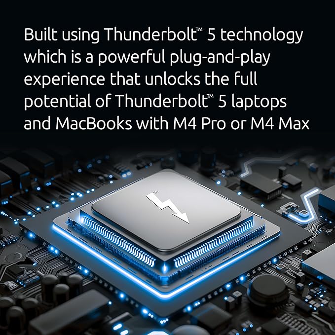 Kensington SD5000T5 Thunderbolt 5 Docking Station – Dual Display for MacBooks M1/M2/M3/M4 Pro and Max; Triple Display for Windows TB5; TB4 Compatible, 140W Power Delivery (K35201NA)