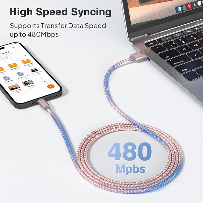 Elebase USB Type C Charging Cable 1.5/3.3/6.6FT 3 Pack,USBC Car Charger Cord for iPhone 16 15 Plus Pro Max 2,Airpods 4,Samsung Galaxy S24 S23 Plus Ultra Note 10 20 S10 S10E,Tab A7,A54 A53 A52,Z Flip