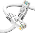 GEARit Cat 6 Ethernet Cable (1-Pack 150 Feet) Cat6 Network Patch, 10Gbps, RJ45, Snagless Cord, Gold-Plated Connectors, Internet for PC, TV, Tablet, Router, Printer, Servers, IT Data Center - White