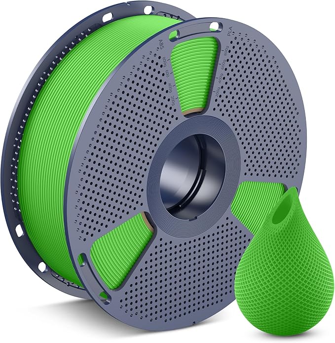 SUNLU 3D Printer Filament PETG Filament 1.75mm,Less Stringing Good Layer Adhesion High Toughness,PETG Filament 1.75 ±0.02mm,1kg Spool(2.2lbs),1kg,Green