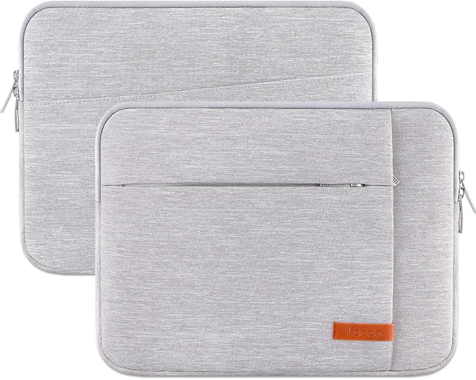 Lacdo 13 inch Laptop Sleeve Case for 13 inch New MacBook Air M4 A3240 2025, M3 A3113, M2 A2681, M1 A2337 | 13" MacBook Pro M2/M1 A2338 A2251 A2289 | 13" iPad Air M3 / iPad Pro M4 Computer Bag, Gray