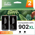 902XL Ink Cartridges for HP Printers Upgraded Replacement for HP 902 Ink Cartridges HP902XL Black Compatible for HP 902 XL Use to Officejet Pro 6978 6968 6958 6970 6962 6960 6975 Printer(2 Pack)