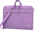 Voova Laptop Bag 15.6 Inch, Waterproof Computer Sleeve Carrying Case with Shoulder Straps & Handle Compatible with Macbook Air 15 M2/M3/M4, MacBook Pro 15/16, 15-16 Inch Hp Dell Lenovo Asus, Lavender