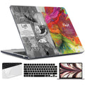 TWOLSKOO for MacBook Air 13 inch Case M5 2026 M4 2025 M3 M2 2024-2022 A3449 A3240 A3113 A2681, Plastic Hard Shell & Keyboard Cover & Screen Film for MacBook Air 13.6 inch Case, Creative Brain