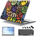 Lepeoac Case for 2026/2025/2024/2023 MacBook Air 15-inch Laptop Release M5 A3448 /M4 A3241 /M3 A3114 /M2 A2941, Stylish Protective Hard Shell Cover for MacBook Air 15.3 inch, Happy Emoji