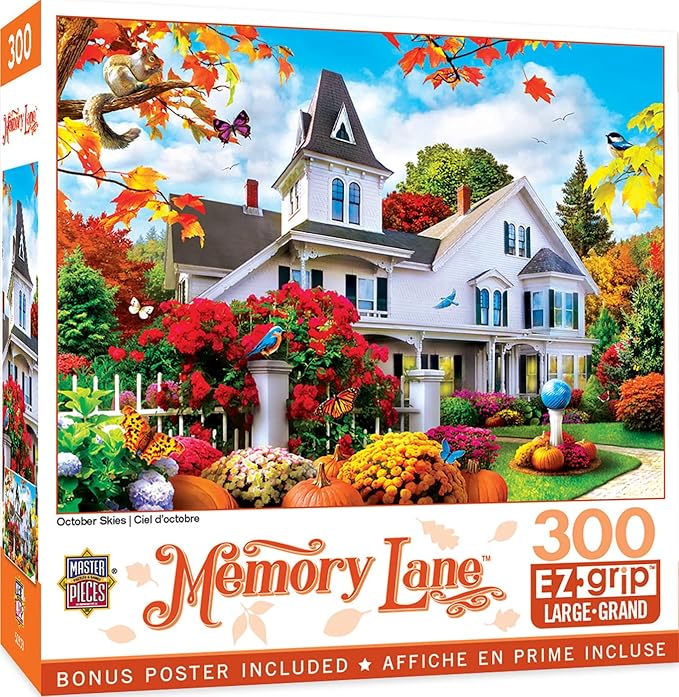Masterpieces 300 Piece EZ Grip Jigsaw Puzzle - October Skies - 18"x24"