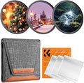 K&F CONCEPT 67mm Star Filters Kit (3pcs) 4 Points 6 Points 8 Points Cross Screen Starburst Filters Set -18 Layer Coating Ultra Slim Optical Glass Camera Lens Filter with 3 Cleaning Cloth