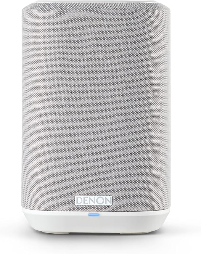 Denon Home 150 NV Wireless Speaker (White), 1" Tweeter, 3.5" Woofer, Home Speaker with HEOS Built-in, AirPlay 2, and Bluetooth, Multi-Room Streaming, Simple Setup, Compact Design
