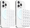 Klearlook 2Pack Magnetic Suction Phone Mount for MagSafe Case, Sticky Phone Grip Holder for iPhone, Removable Hands-Free Selfie/Video for TikTok Influencers, Women Girl Teen Gift, Transparent & White