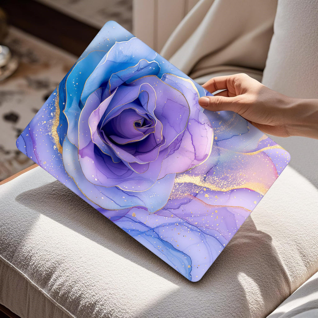 Mektron Case for 2026 MacBook Air 15 INCH M5 A3448 Compatible with M4 A3241 /M3 A3114 /M2 A2941 Printed Plastic Hard Shell Cover with 15.3" Liquid Retina Display Touch ID- Rose Marble