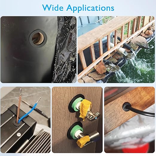 25 Pcs 5/16" Drill Hole, 3/16" ID Silicone Rubber Grommets for Wiring, Top Hat Grommets for Tubes Cables, Waterproof L-Shape O-Ring Seal Hose Gasket in Hydroponic Irrigation Systems