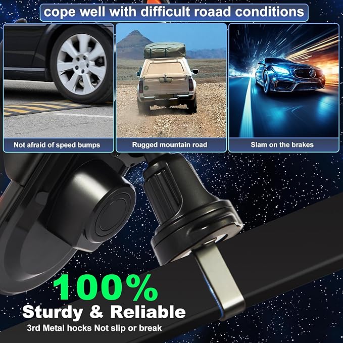 Car Phone Holder, Wireless Car Charger Air Vent Auto-Clamp Cell Phone Car Mount with Metal Hook Clip, 360° Rotation - One Button Release for iPhone, Samsung, Google, and All Other Smartphones