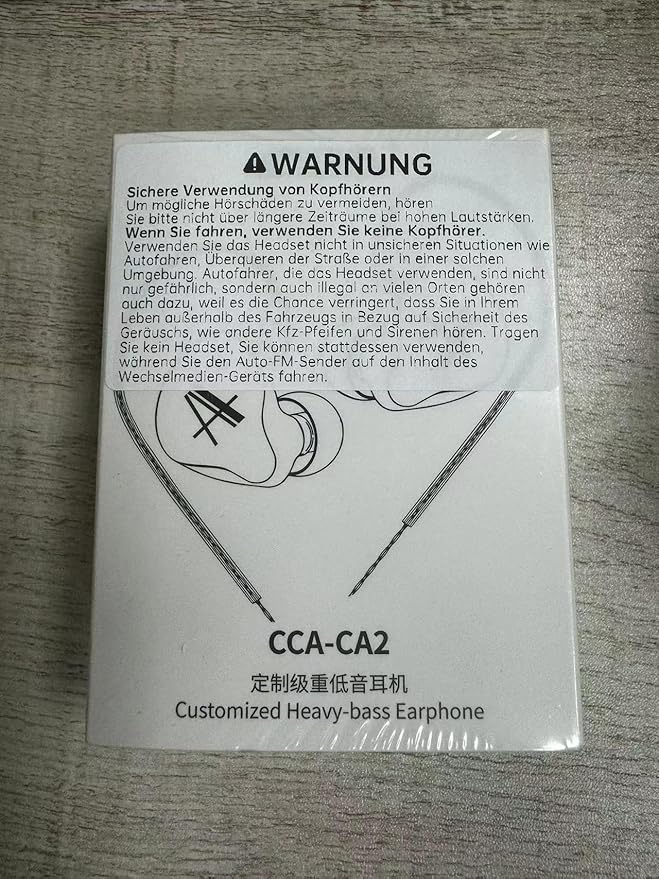 CCA C12 in Ear Monitor Headphones 5BA 1DD Hybrid HiFi IEM Earphones Noise Isolating Stereo Wired Earbuds for Musicians Audiophile Singers DJ（with mic）