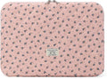 Puffy Laptop Sleeve 13-15.6 Inch Cute Quilted Laptop Protective Case Padded Floral Computer Sleeve for MacBook (A-Dark Pink, 13 Inch)
