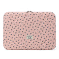 Puffy Laptop Sleeve 13-15.6 Inch Cute Quilted Laptop Protective Case Padded Floral Computer Sleeve for MacBook (A-Dark Pink, 13 Inch)
