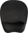 Ergonomic Mouse Pad with Wrist Support Memory Foam Black Mousepad with Wrist Rest, Pain Relief Mouse pad for Laptop, Comfortable Mousepads with Non Slip Base for Gaming, Office&Home, 9.3x8in