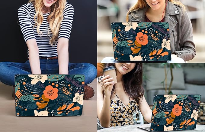 CISSOOK Compatible with MacBook Air 13 inch Case 2021 2020 2019 2018 Release M1 A2337 A2179 A1932, Plastic Flowers Hard Shell&Keyboard Cover&Screen Protector for MacBook Air 13" Case, Little Flower
