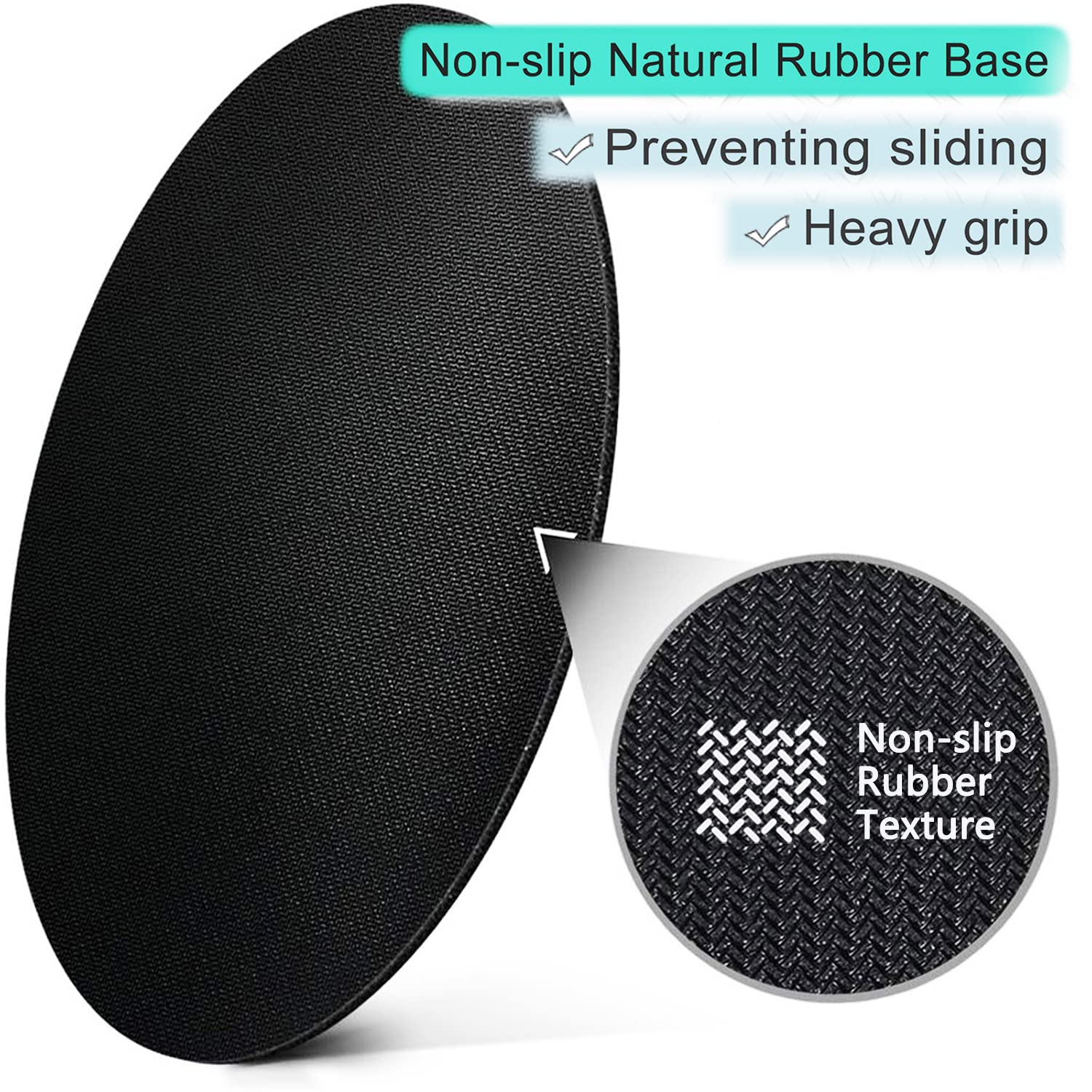 ITNRSIIET Round Mouse Pad with Stitched Edge Premium-Textured Waterproof Non-Slip Rubber Base Desktop Protection Mat Diameter 8.7 inches, Nebula Galaxy