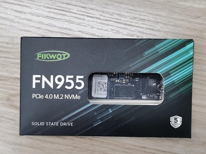FN955 4TB NVMe SSD M.2 2280 PCIe Gen4x4, Up to 7300MB/s, 3D NAND TLC Flash Internal Solid State Drive, Configure SLC Cache, Storage and Memory Expansion for PS5 Laptop Desktop