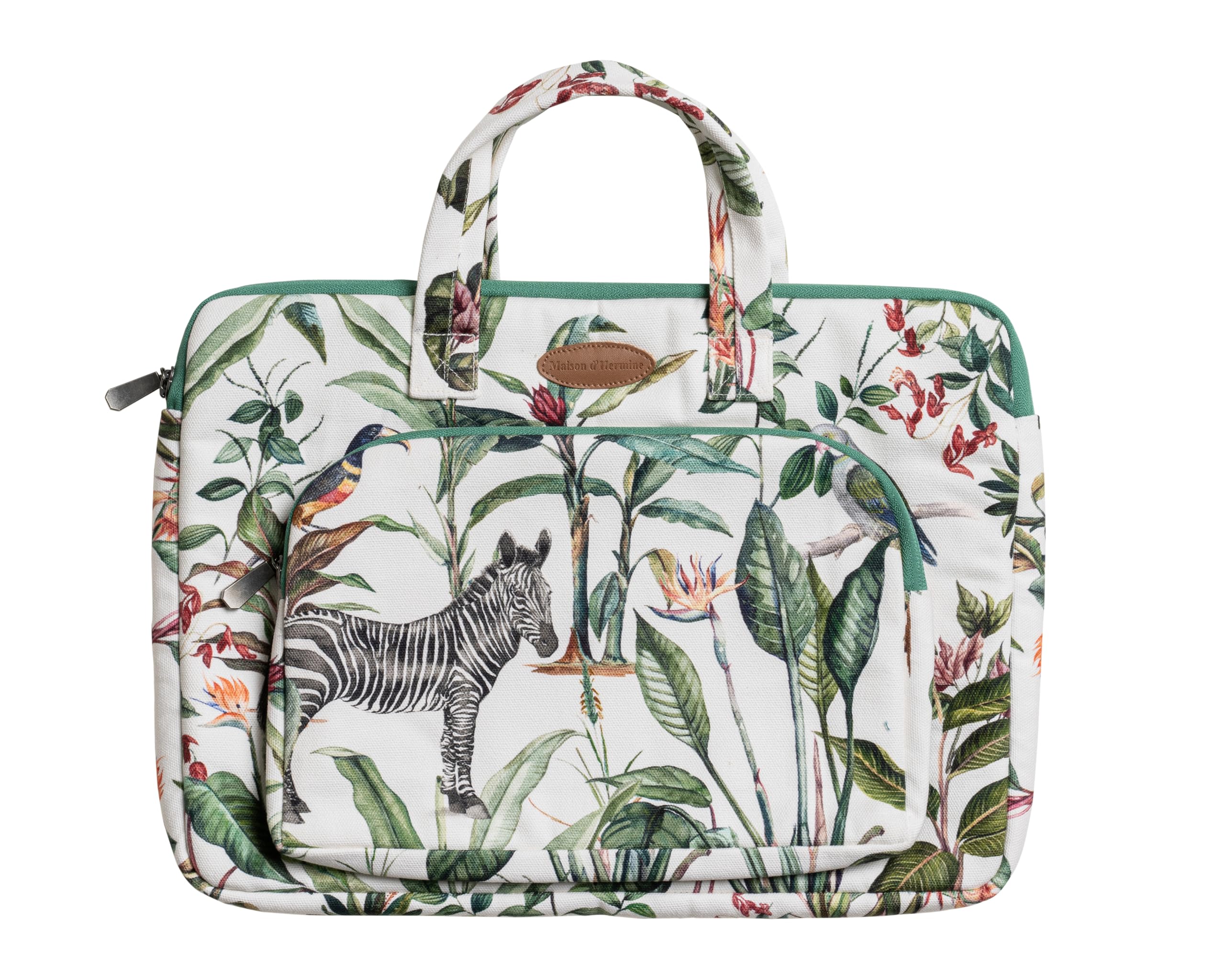 Maison d' Hermine Laptop Bag with Front Pocket Upto 15.5 inch Laptop Tablet