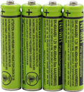 4-Pack BK-40AAABU 1.2V 400mAh Replacement Battery Pack for Panasonic Cordless Phone Handset BK40AAABU