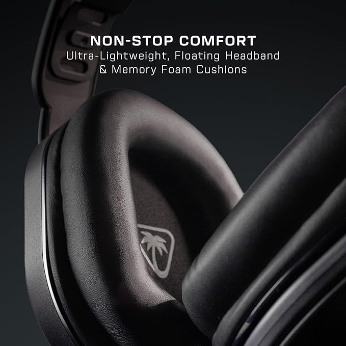 Turtle Beach Stealth 500 Wireless Amplified Gaming Headset for PC, PS5, PS4, & Mobile – 40-Hr Battery, Bluetooth, Memory Foam Cushions, Flip-to-Mute Mic, EQ Presets, Companion App – Black