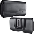 DeBin Case for Samsung Galaxy S25+ Plus, 5G S24+ S23+, S22+, S21+, S20+ S10+ S8+ S9+, S23 FE, S21 FE, A20, A30, Cell Phone Belt Holster Clip Carrying Pouch Holder Cover (Fits Otterbox Commuter) Black