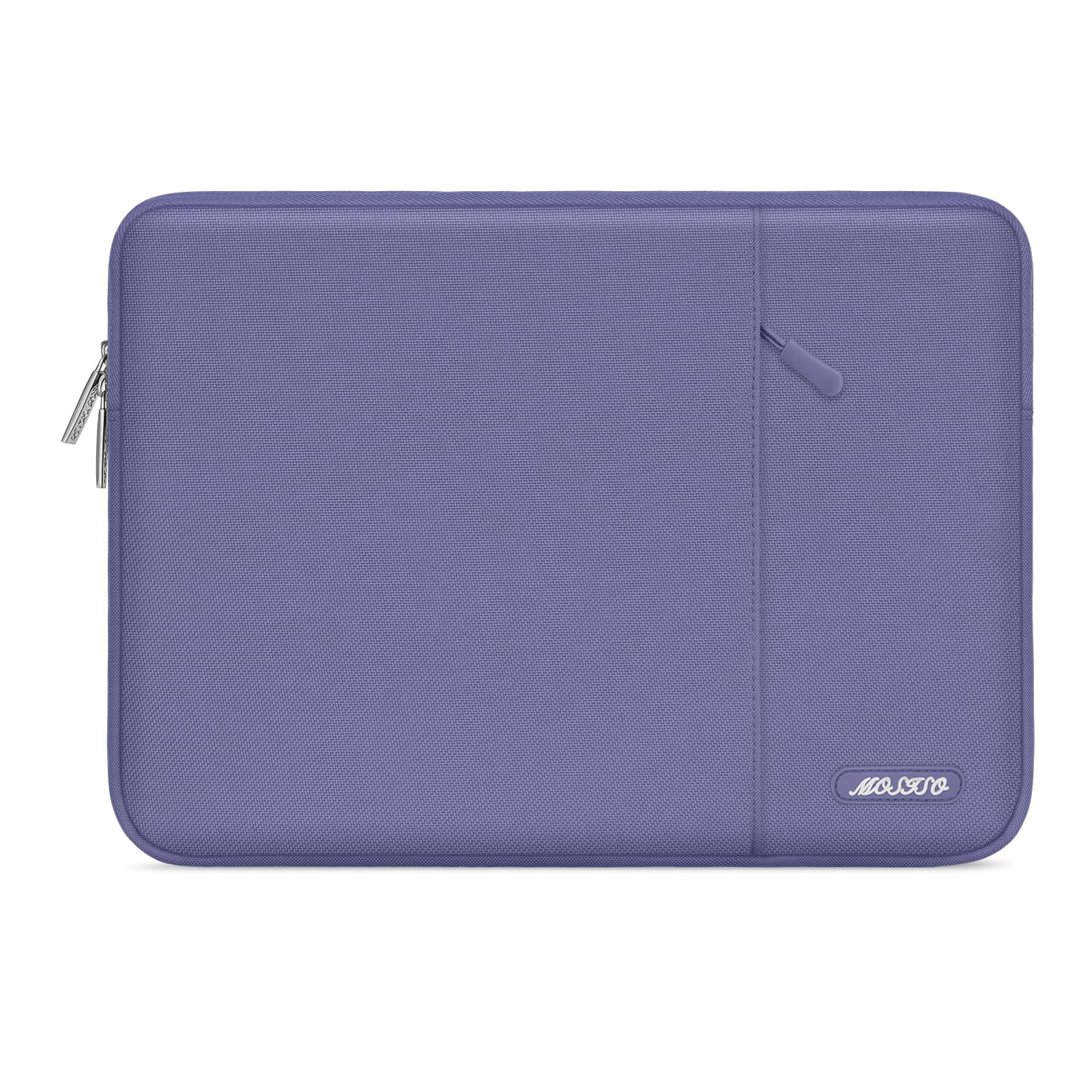 MOSISO Laptop Case 14 inch, 14 inch Laptop Sleeve Compatible with HP Lenovo Dell ASUS Acer, HP Stream, Dell Latitude, Lenovo IdeaPad, Polyester Vertical Computer Sleeve Bag with Pocket, Lavender Gray