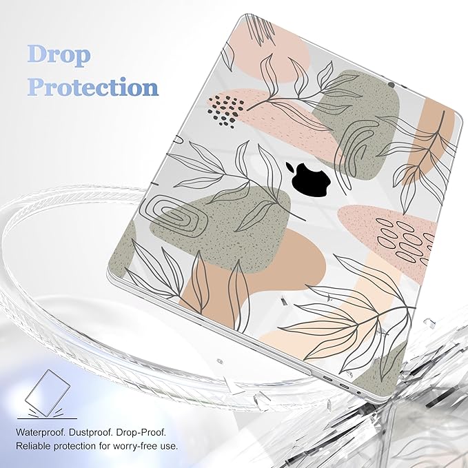 for MacBook Pro 16 inch Case 2019 2020 Release Model A2141, Plastic Hard Shell Cover with Keyboard Cover & Screen Protector for MacBook Pro 16 inch with Touch Bar & Touch ID - Tropical Leaves
