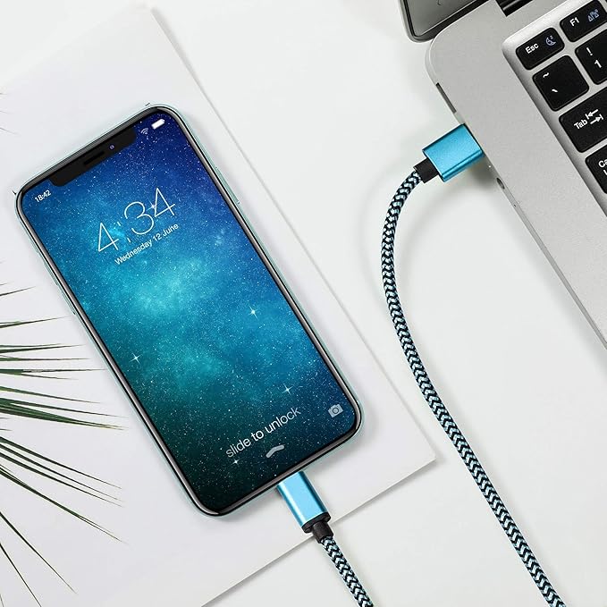 RoFI Micro USB Cable 15ft with 3A Fast Charging, Extra Long and Extremely Durable Nylon Braided Charger Cord for Galaxy S7/S6/J8/J7 Note 5,Kindle,LG,PS4,Camera,Xbox One and More (Black)