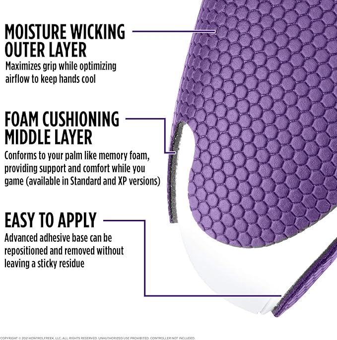 KontrolFreek Performance Grips for Xbox One and Xbox Series X Controller (Galaxy Purple)