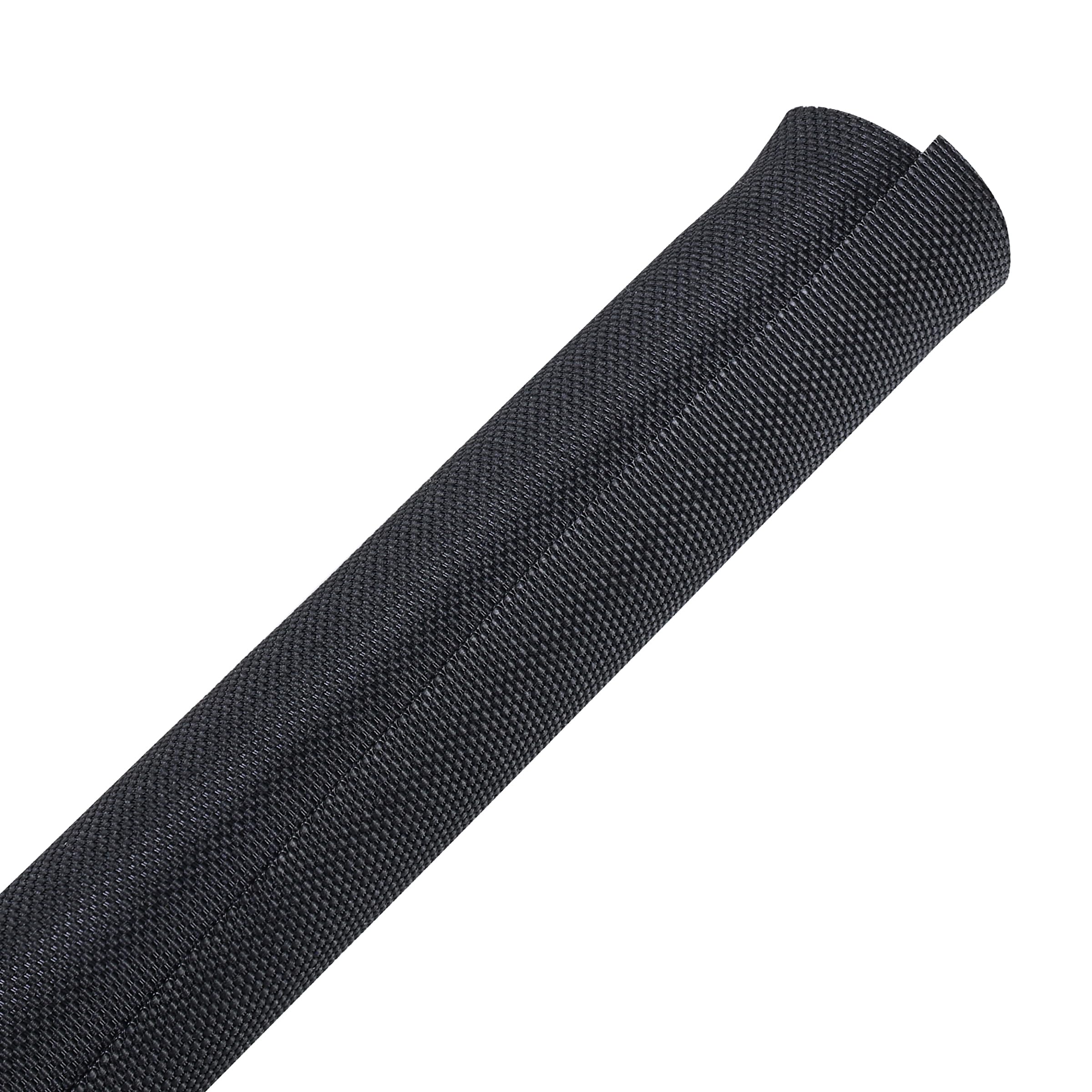Sonoreboom Automotive Mesh Woven Wire Sheathing Split Wire Loom 1"-16ft