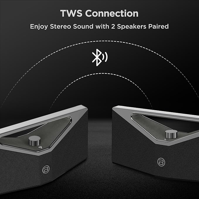 BUGANI Bluetooth Speaker Loud 160W,Waterproof Large Bluetooth Speaker Subwoofer Hi-Res Audio, 12H Playtime Party Outdoor Speakers for Camping, Beach, Gray