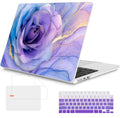 Mektron Case for 2026 MacBook Air 15 INCH M5 A3448 Compatible with M4 A3241 /M3 A3114 /M2 A2941 Printed Plastic Hard Shell Cover with 15.3" Liquid Retina Display Touch ID- Rose Marble