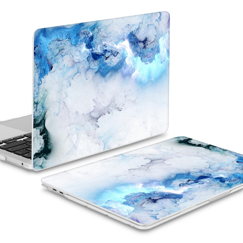 Mektron for MacBook Air 13 Case A1466/A1369 (2010-2017 Release), Snap-on Plastic Hard Shell Cover for MacBook Air 13.3 inch with Keyboard Cover,Cloud & Lightning
