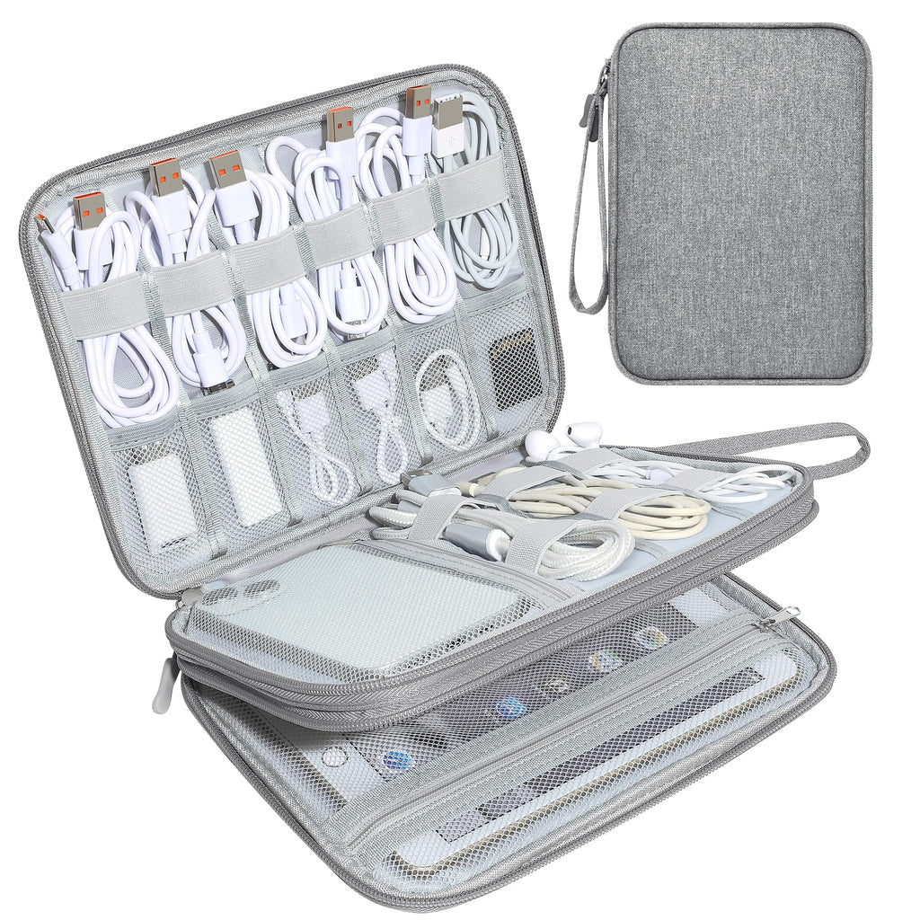 CILLA Electronics Organizer Travel, Travel Cord Organizer Case, Compact Electronics Accessories Bag for Cable, Cord, Charger, Phone