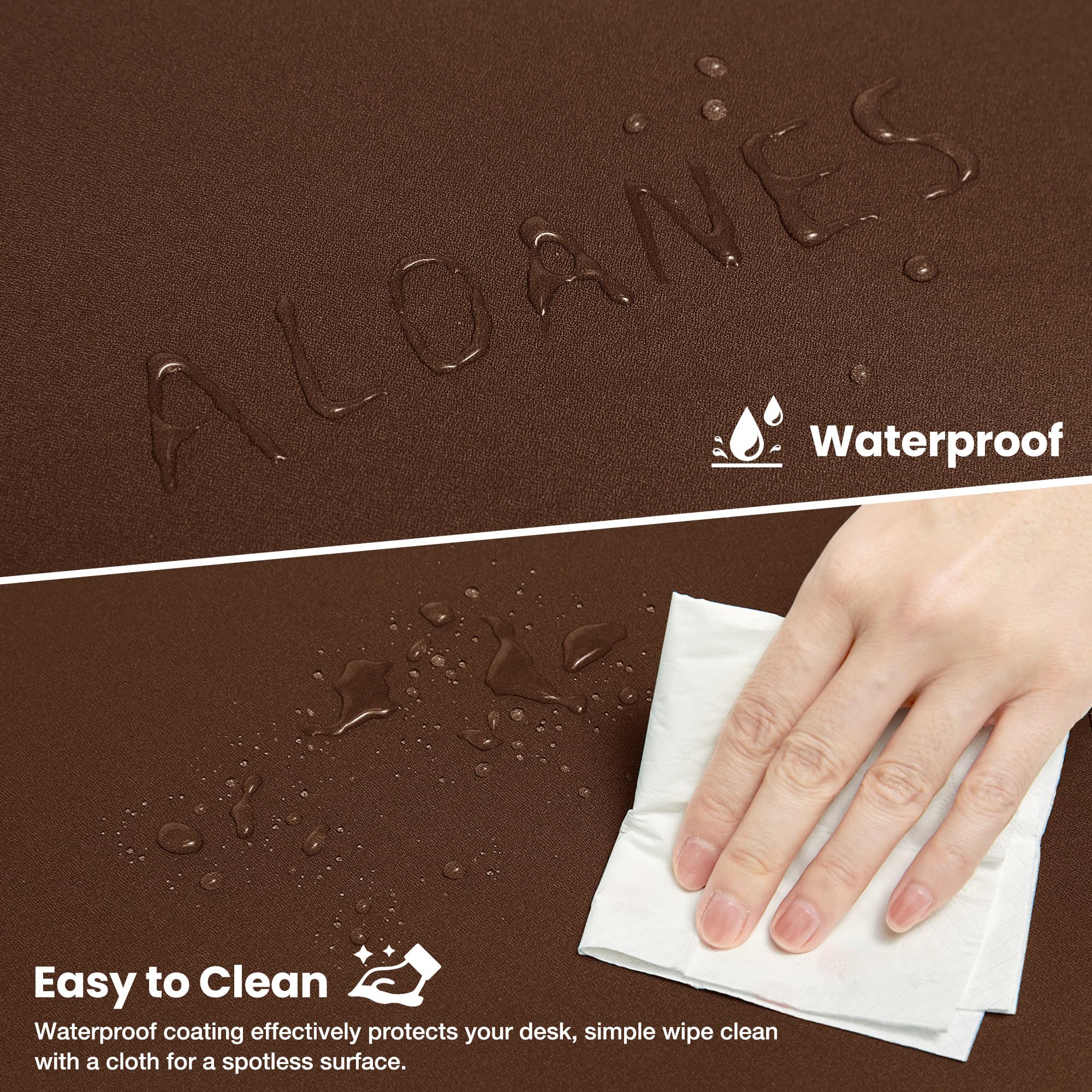 ALOANES Non-Slip Extended Mouse Pad Office&Home Desk Mat Stitched Edge