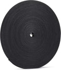 Xnakko 1cm Double Sided Hook and Loop Fastening Tape Reusable Cable Ties Nylon Fastening Tape Wire Manager for Home, Office (Black, 25Yard)