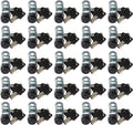 Admiral Locks Tubular Cam Lock, Keyed Alike Removable Key RV Compartment Storage Lock Cabinet Locks (Black Pack of. 25, 5/8" 90°)