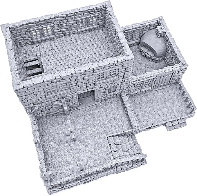 Stonestreet Baker by Printable Scenery, 3D Printed Tabletop RPG Scenery and Wargame Terrain 28mm Miniatures
