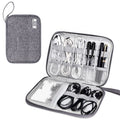 SELLYFELLY Travel Electronics Organizer Portable Cable Organizer Bag for Storage Electronic Accessories Case for Cord,Phone,Charger,Flash Drive (Gray)