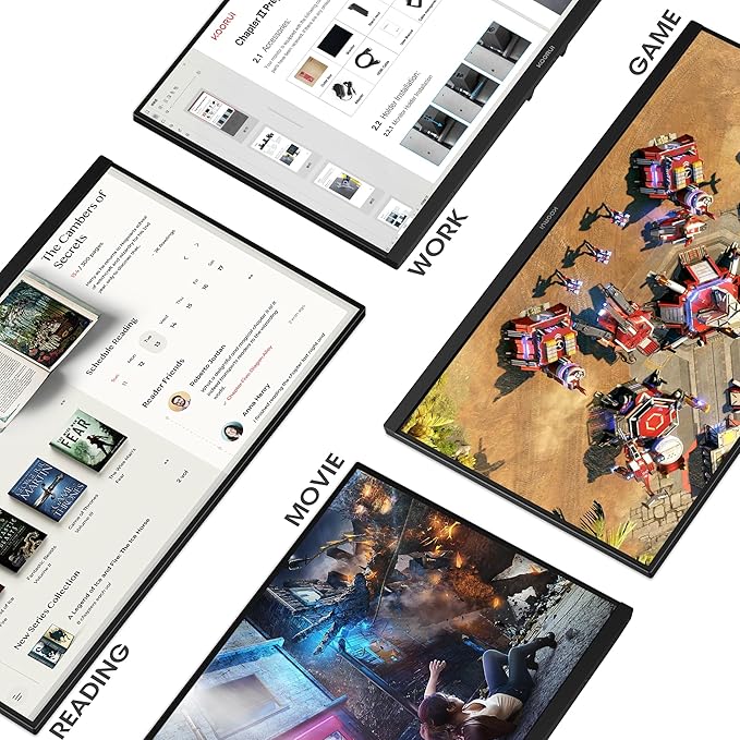 KOORUI 27 Inch QHD (2560x1440) IPS Ultra-Thin Computer Gaming Monitor, 100Hz Refresh Rate, DCI-P3 95%, FreeSync & G-Sync, 1ms MPRT, VESA 100x100mm, Tilt Adjustable for Game and Work