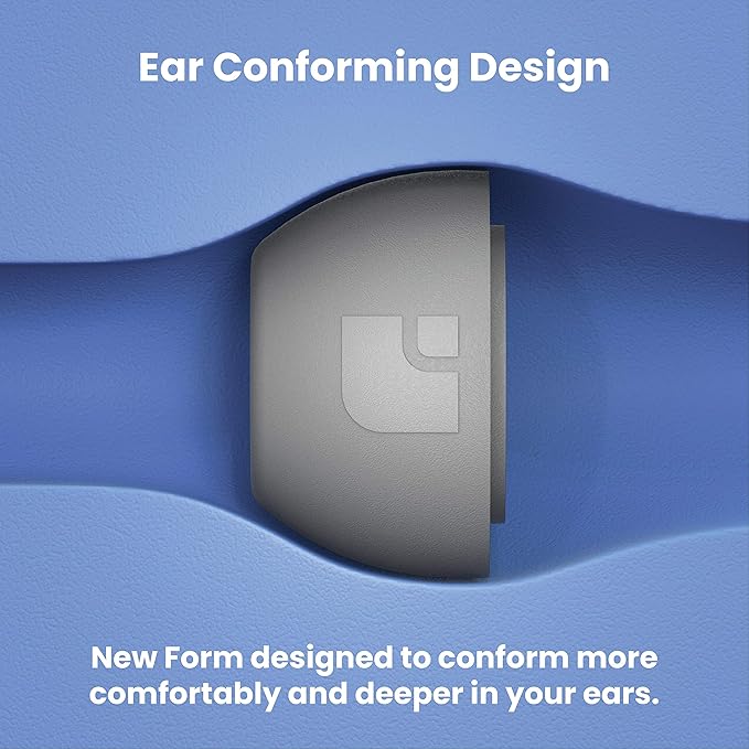 Foam Masters Ultra-Premium Memory Foam Ear Tips for AirPods Pro 1st & 2nd Gen | 3 Pairs | Black Magic Ver 6.0 | Secure | Comfort | Better Noise Cancel | Replacement Buds – Gray, Medium
