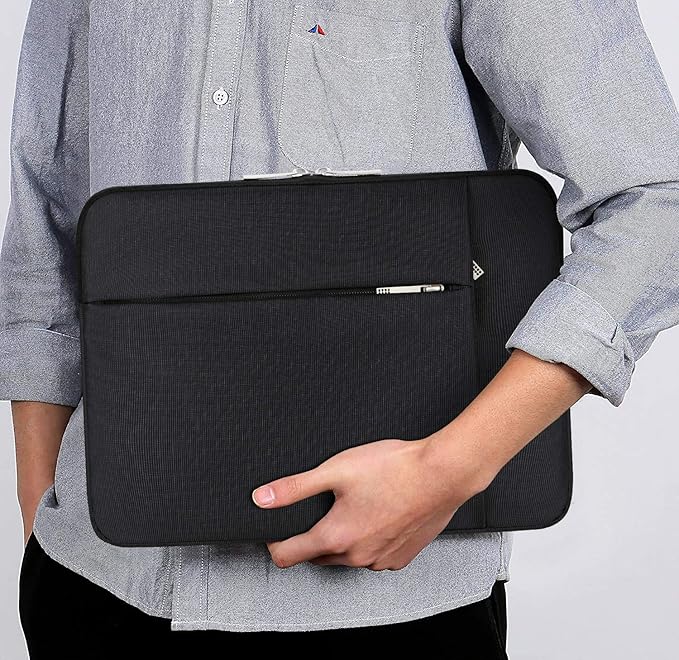 Lacdo 13 inch Laptop Sleeve Case for 13 inch New MacBook Air M4 A3240 2025, M3 A3113, M2 A2681, M1 A2337 | 13" MacBook Pro M2/M1 A2338 A2251 A2289 | 13" iPad Air M3/iPad Pro M4 Computer Bag, Black